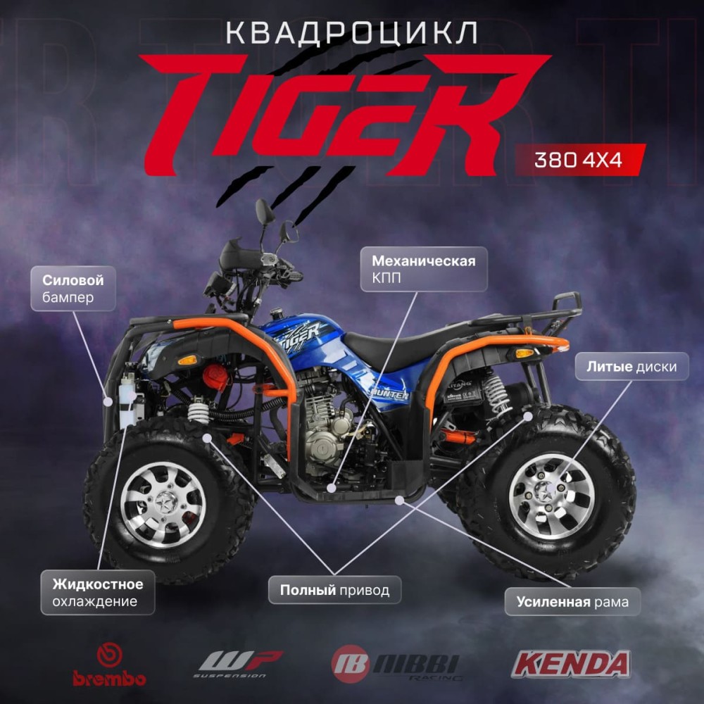 Квадроцикл TIGER 4х4 380