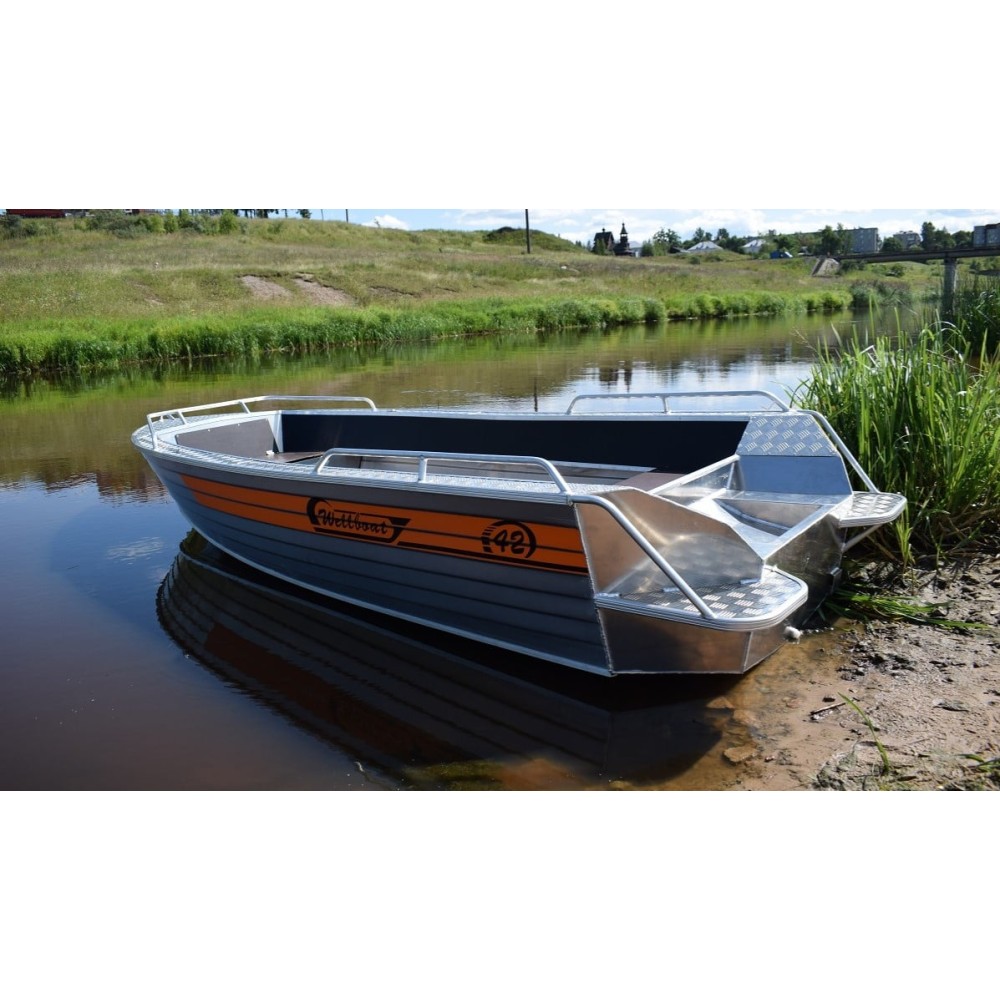 Алюминиевая лодка WELLBOAT-42