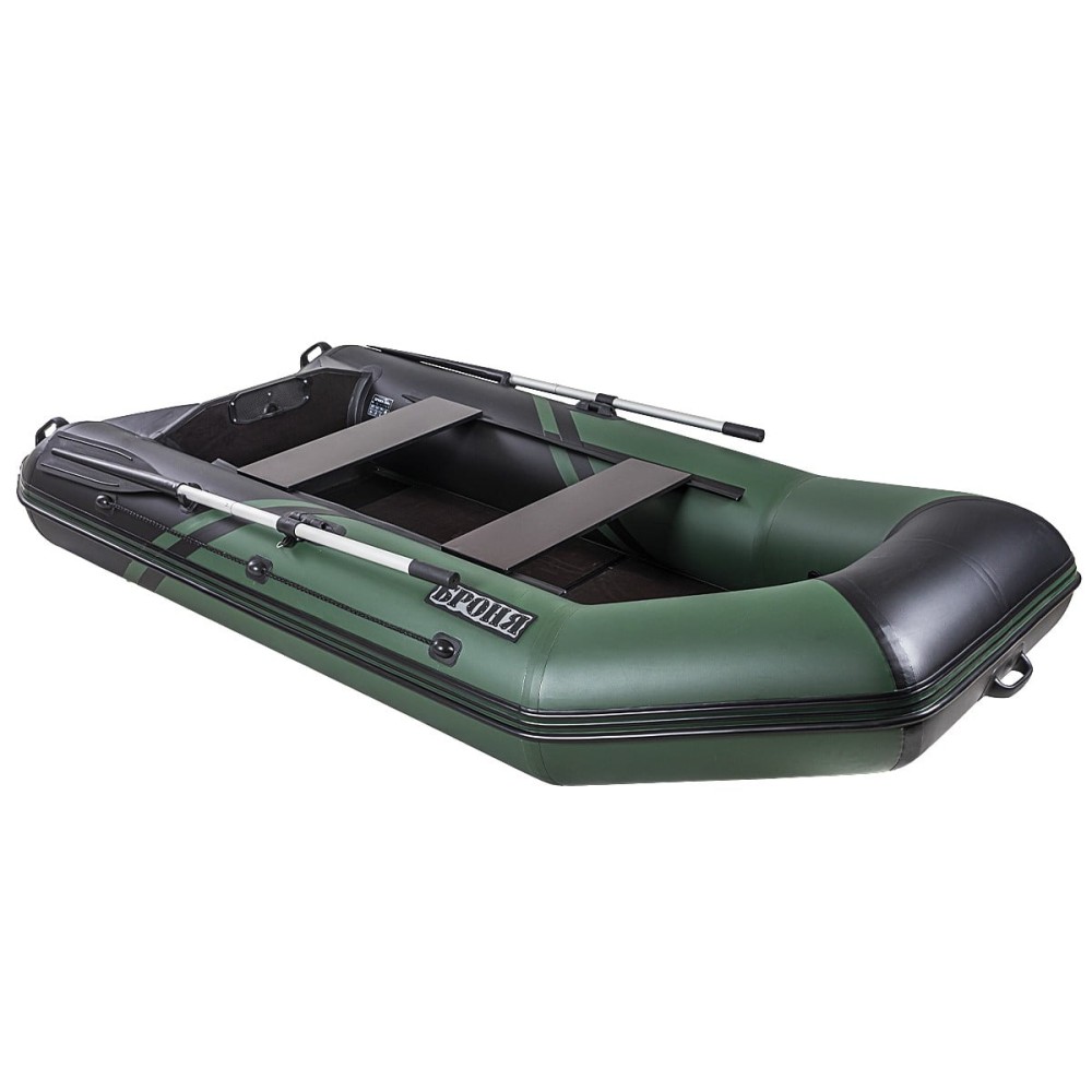 Лодка ПВХ БРОНЯ 280 Зелёный - чёрный