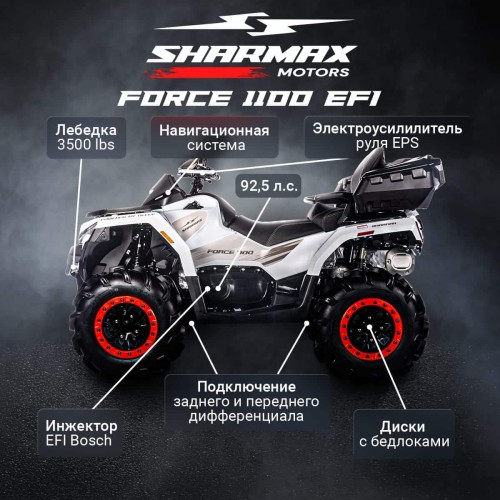 Квадроцикл SHARMAX Force 1100 с ПСМ