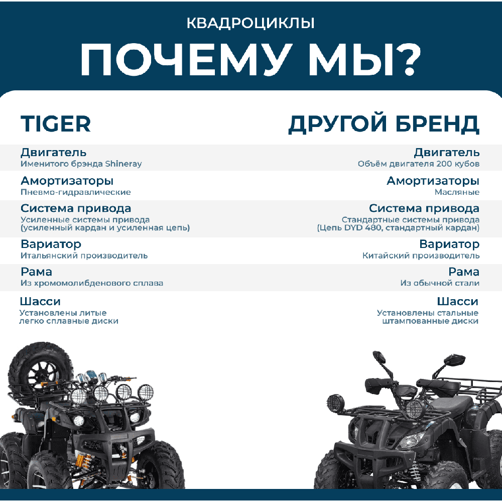 Квадроцикл TIGER Extra 175cc (2024)
