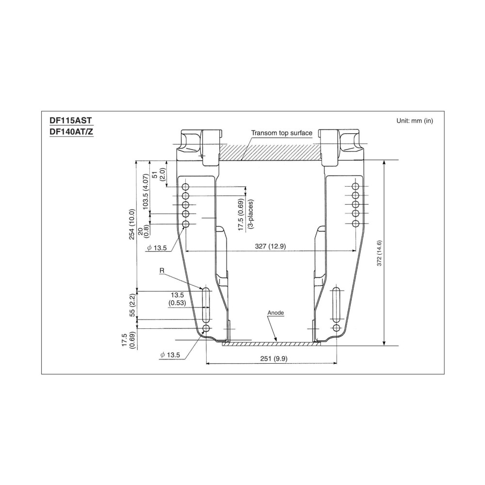 4х-тактный лодочный мотор SUZUKI DF 140 ATX