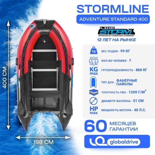Лодка ПВХ STORMLINE Adventure Standard 400