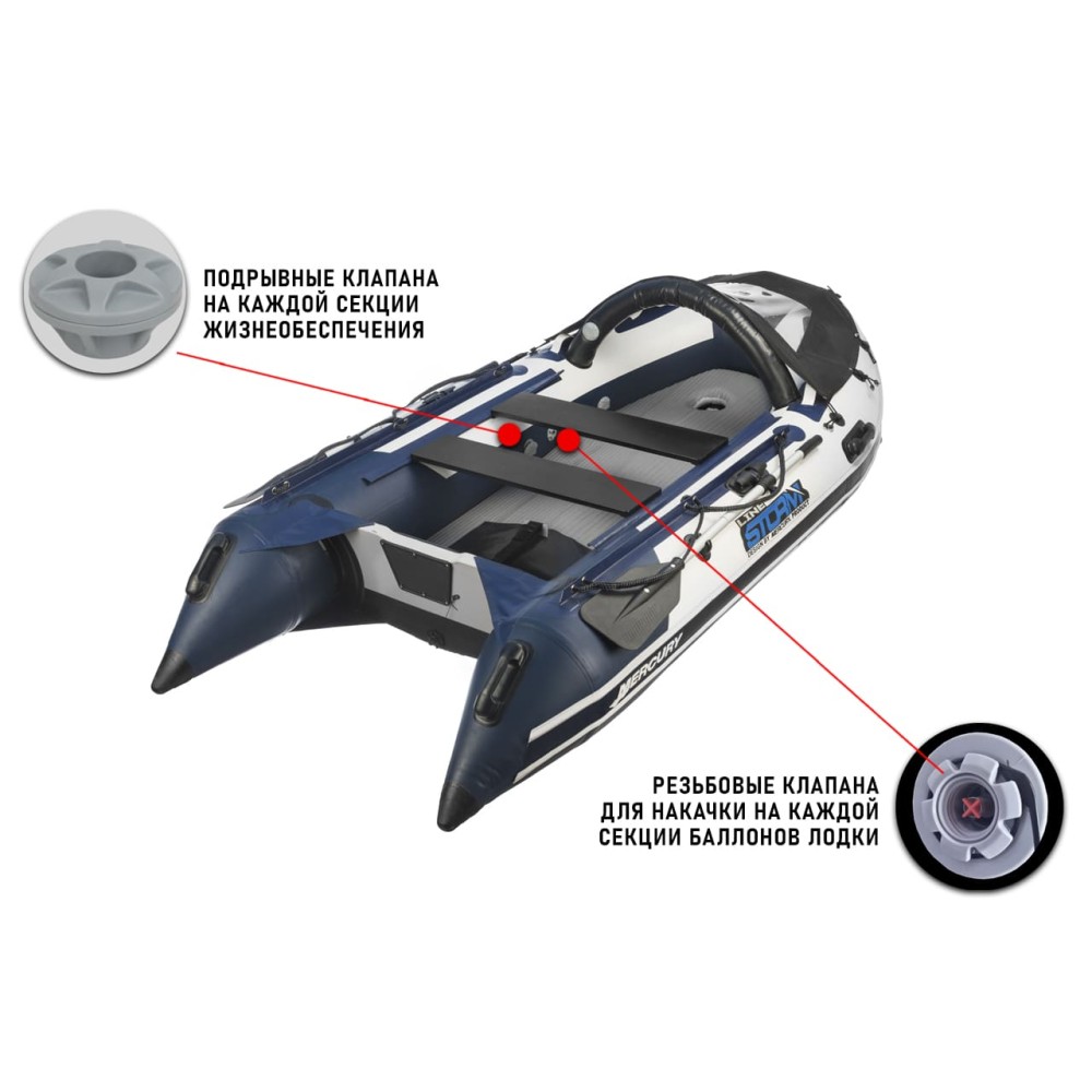 Лодка ПВХ STORMLINE AirDeck Extra 240 (2024)