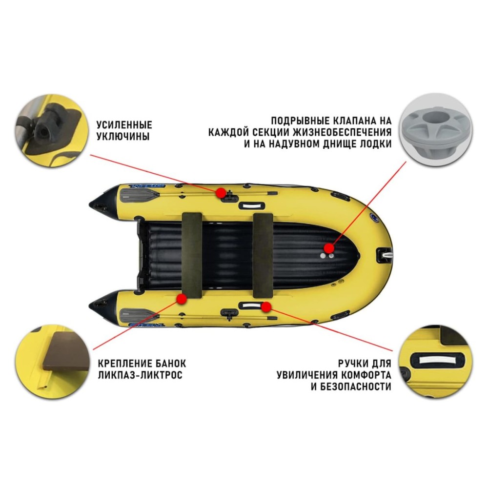Лодка ПВХ STORMLINE Air Trimaran 340