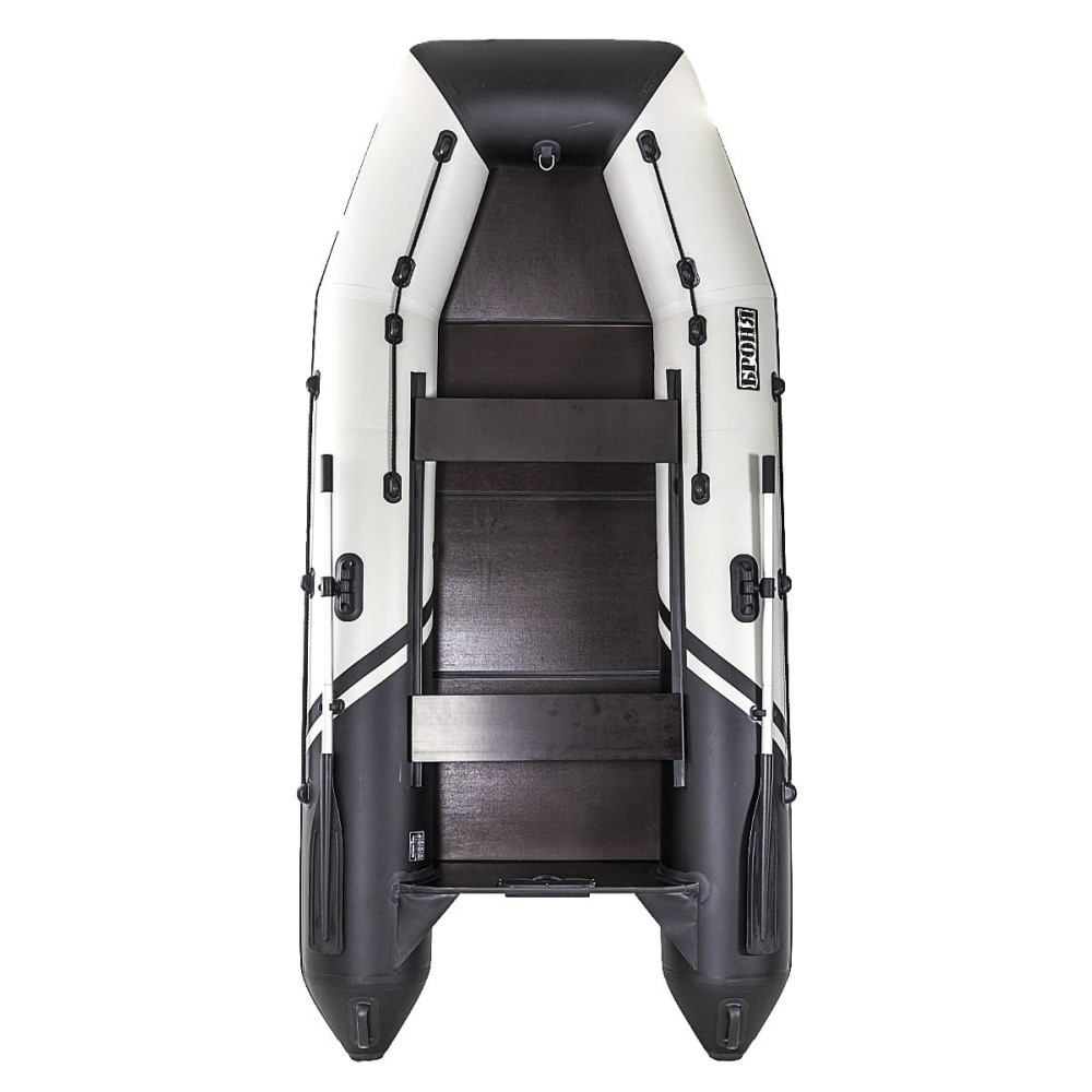 Лодка ПВХ БРОНЯ 320 С Белый - чёрный