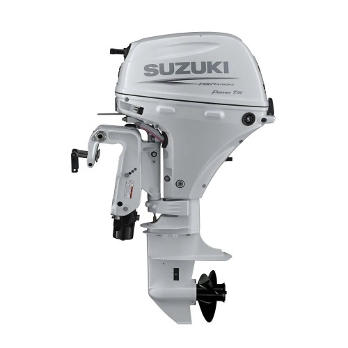 4х-тактный лодочный мотор SUZUKI DF20ATS. белый