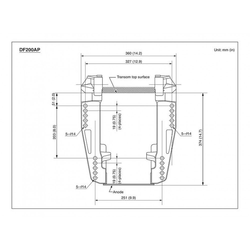 4х-тактный лодочный мотор SUZUKI DF 200 AP X
