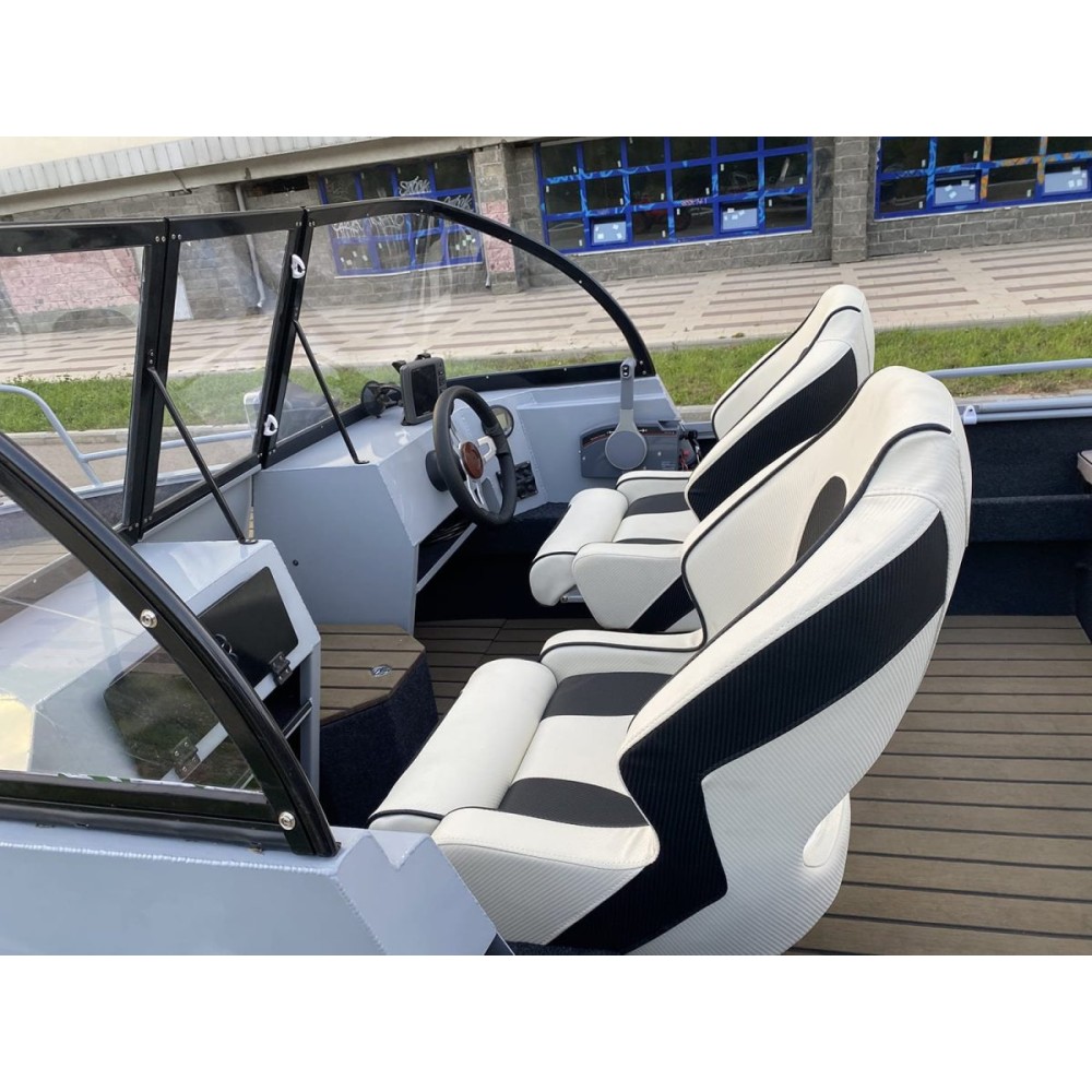 Комплект Алюминиевая лодка (катер) Mikatsu (Микатсу) 470 (Z43) Sport + мотор Mikatsu MF40FEL-T-EFI