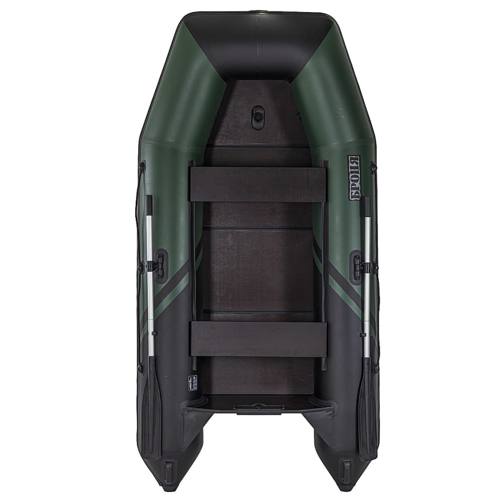 Лодка ПВХ БРОНЯ 280 СК Зелёный - чёрный
