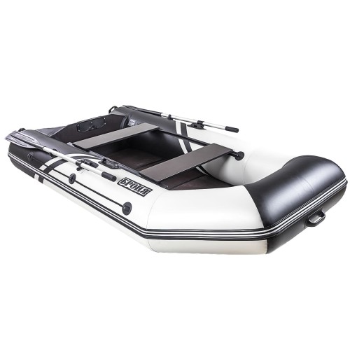 Лодка ПВХ БРОНЯ 280 СК Белый - чёрный