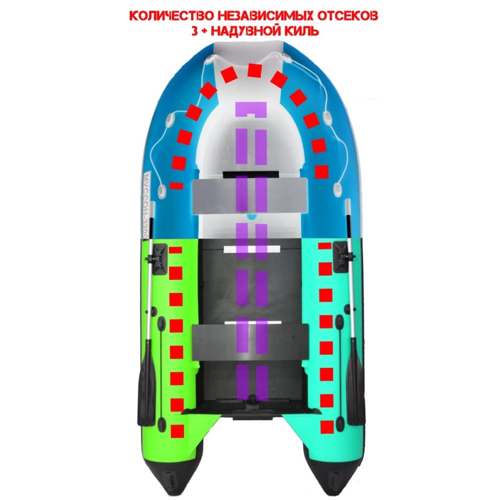Лодка ПВХ МУССОН 3200 СК