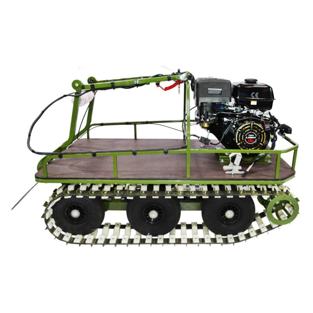 Мотобуксировщик KOIRA TR С понижающим редуктором (для болот), всесезонный. 13 л.с.