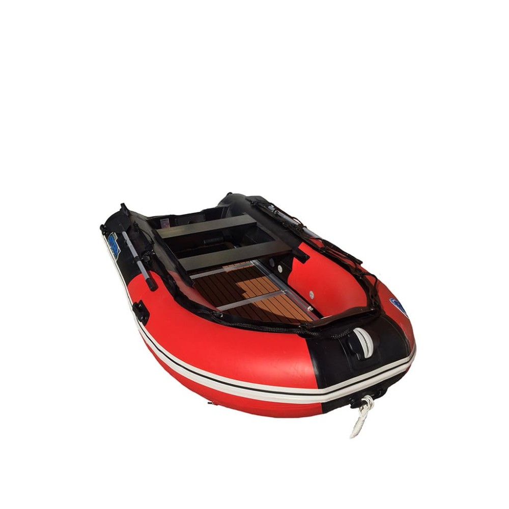 Лодка ПВХ STORMLINE Flexiteek 340 (черно-зеленая/красно-черная)