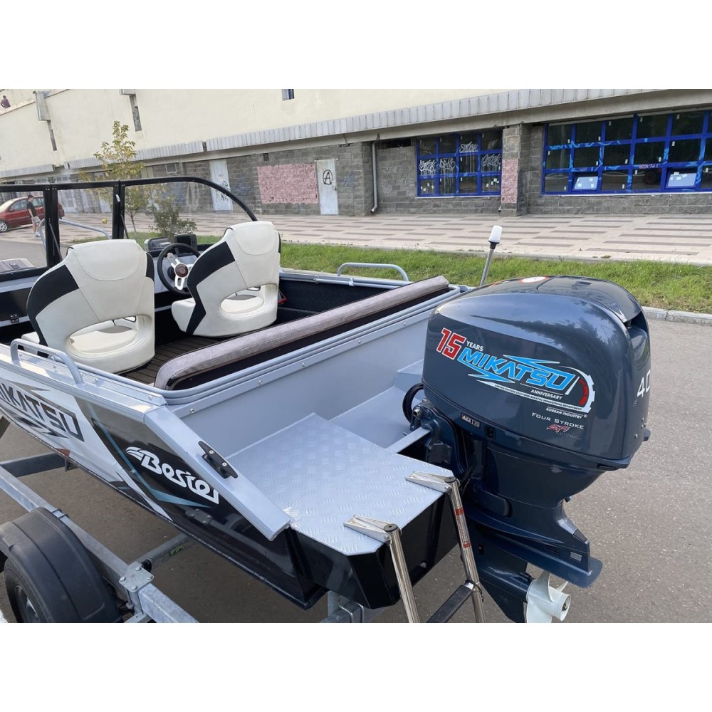 Комплект Алюминиевая лодка (катер) Mikatsu (Микатсу) 470 (Z43) Standard + мотор Mercury ME F60 ELPT EFI