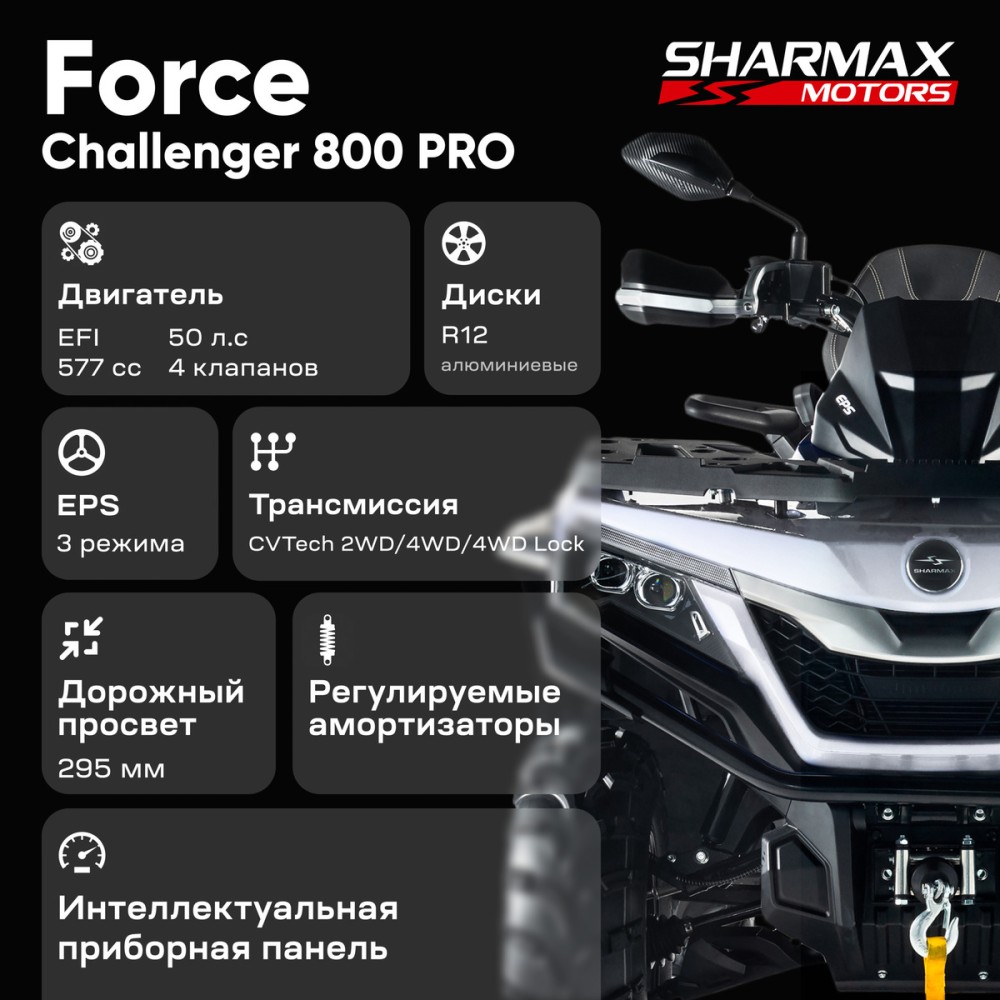 Квадроцикл SHARMAX Force Challenger 800