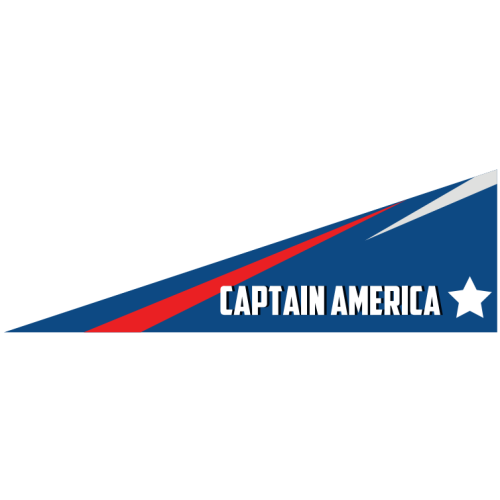 Наклейка для детского электромобиля Капитан Америка