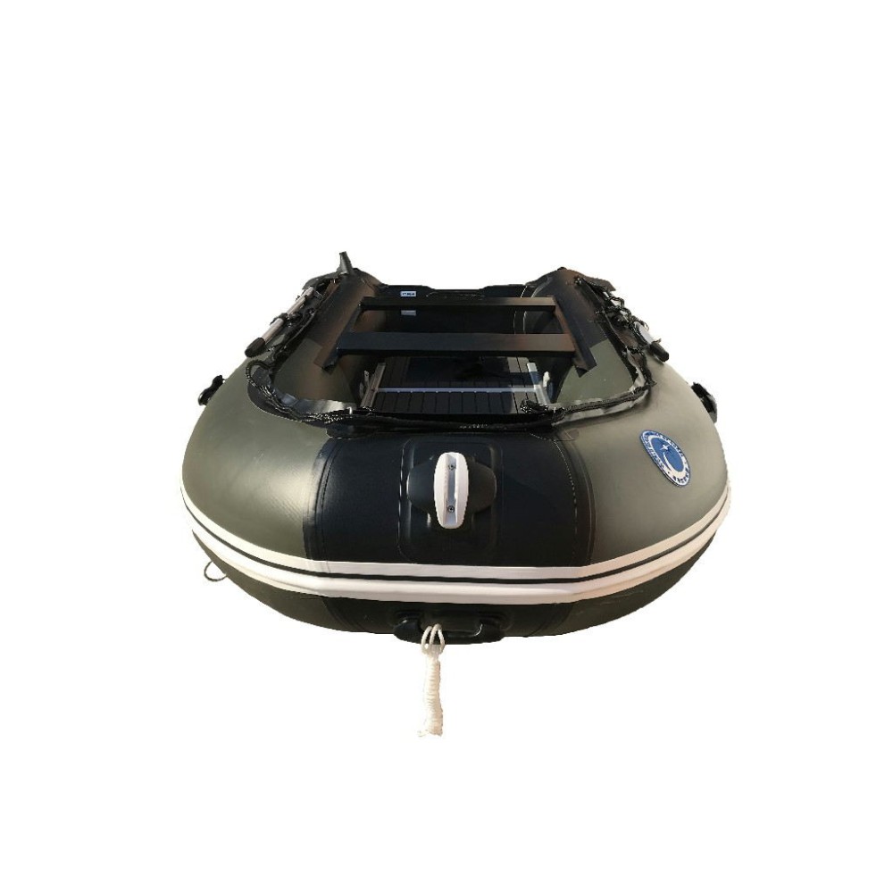 Лодка ПВХ STORMLINE Flexiteek 380 (черно-зеленая/красно-черная) (2024)