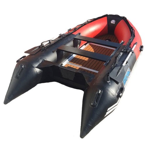 Лодка ПВХ STORMLINE Flexiteek 360 (черно-зеленая/красно-черная)