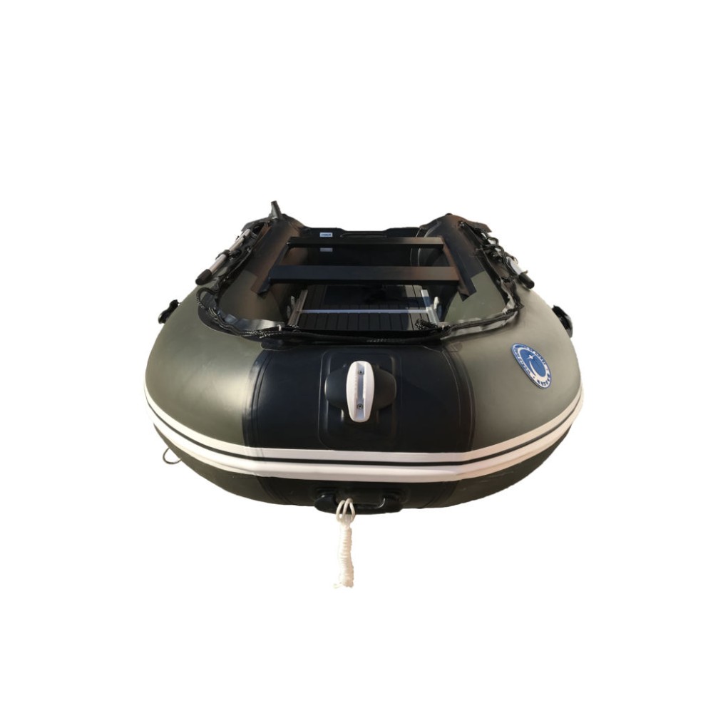 Лодка ПВХ STORMLINE Flexiteek 400 (черно-зеленая/красно-черная) (2024)