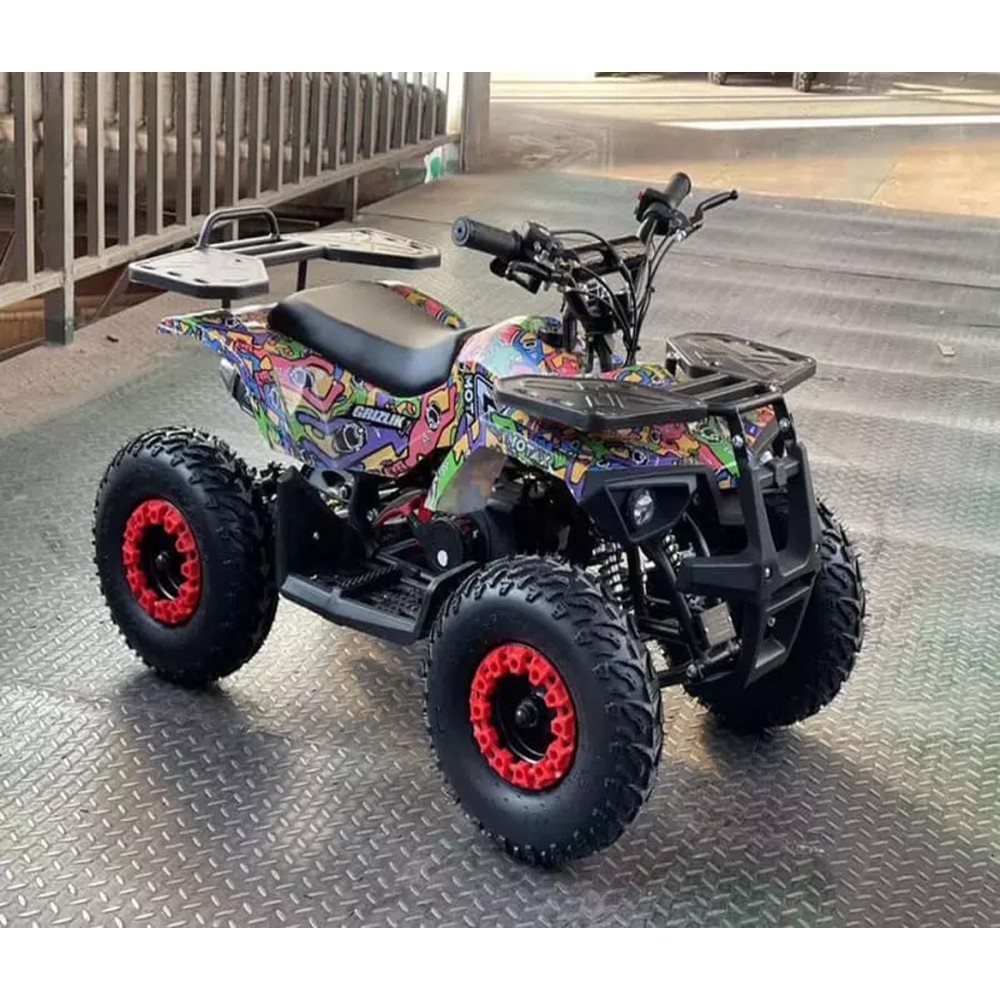 Электроквадроцикл MOTAX Mini Grizlik X-16 E1000 BW