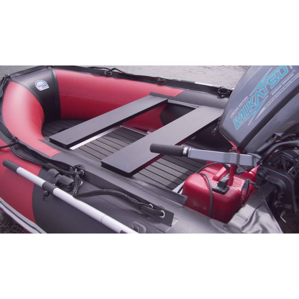 Лодка ПВХ STORMLINE Flexiteek 310 (черно-зеленая/красно-черная)