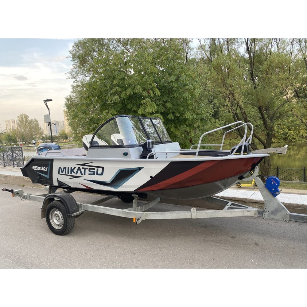 Комплект Алюминиевая лодка (катер) Mikatsu (Микатсу) 470 (Z43) Standard + мотор Yamaha F60FETL