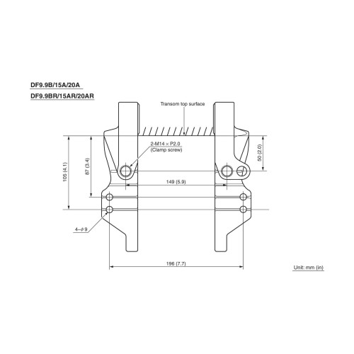 4х-тактный лодочный мотор SUZUKI DF9.9BRS