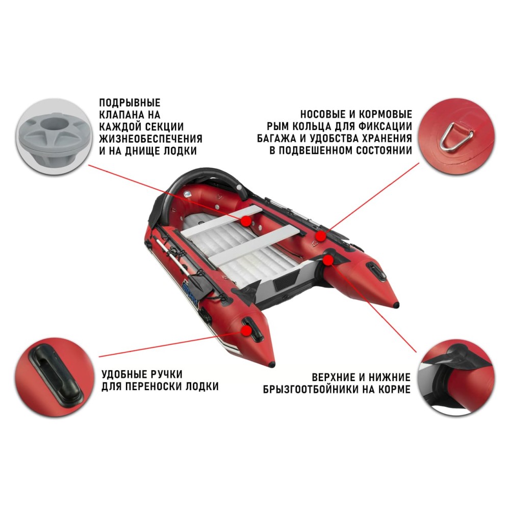 Лодка ПВХ STORMLINE Heavy Duty AL 430 (2024)
