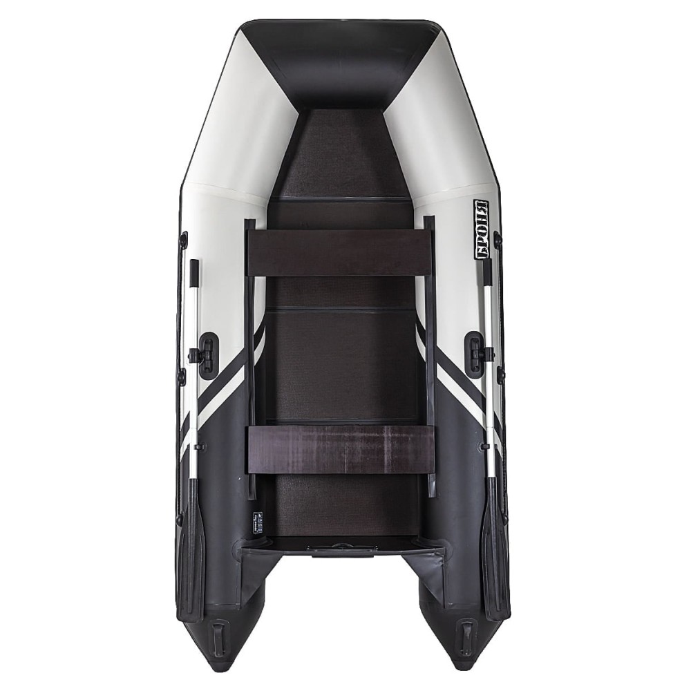 Лодка ПВХ БРОНЯ 280 Белый - чёрный